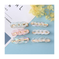 acrylic chain hair barrettes