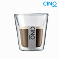 Vaso de vidrio de doble pared de 210ml DG-A-210