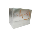 Rose gold foil texture paper shopping bags