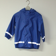 Sapphire Blue Solid Veste réfléchissante en pluie pour enfants / ensemble pour bébés