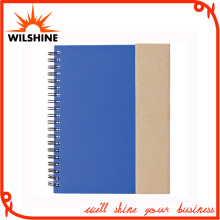 A5 Kraft Paper Blank Spiral Notebook with Pen for Wholesale (SNB137A)