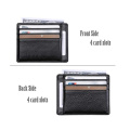 Rfid Blocking Leather Credit Card Holder Bag