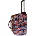 Beauty leather trolley duffel bag