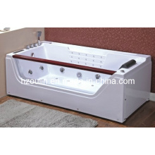 Белая акриловая санитарная ванна для ванны с гидромассажем (OL-675)