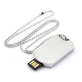 Metal dog tag Usb Flash Drive with keychain