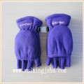 gants à doigts demi polaire avec rabat