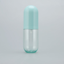 Cute Pill Capsule Shaped 30ml 40ml 50ml 60ml 80ml 100ml Plastic Spray pet Bottle for Skincare Toner Moisturizer Water Packaging