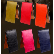 In Stocks Multi Card Holder Zip Long Style PU Wallet