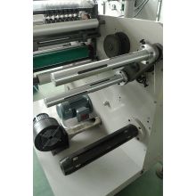 Label slitting with turret rewinder