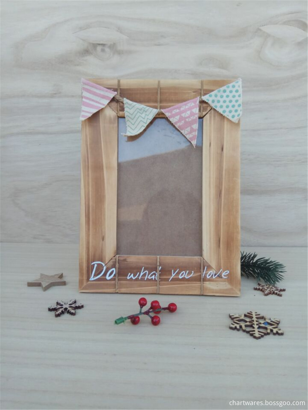 natural wooden photo frame