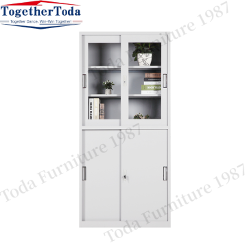 Office furniture sliding door file storage cupboard