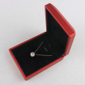 Glossy Red LED Light Pendant Necklace Box