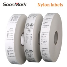 25*200 polyester satin garment wash care labels roll