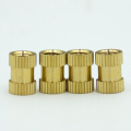 straight knurled brass insert nut