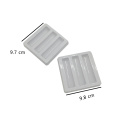 Lip balm white thermoformed insert trays