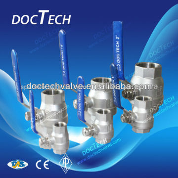 Rosca hembra 2-PC acero inoxidable válvula de bola dn 50 hecho en China