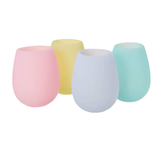 Food Grade Silicone Drinkware Pastel  Cups