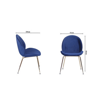 Nouveau design Gold Gubi Beetle Chair