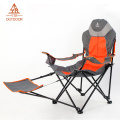 Cadeira de Campismo Quad Outdoor com apoio para os pés ajustável