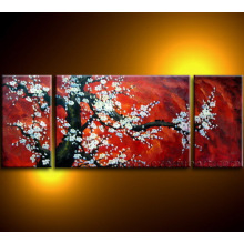 Modern Canvas Art Cherry Blossom Flower Oil Painting on Canvas (FL3-032)