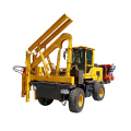 Mini hydraulic pile driver 4*4wheel highway guardrail installation