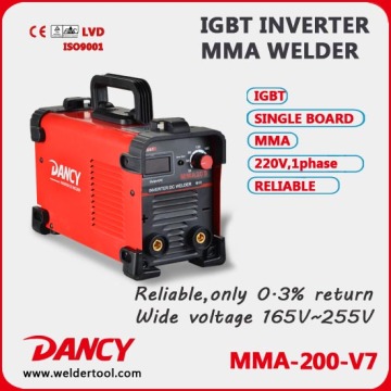 MMA 200A high frequency inverter DC welder machine