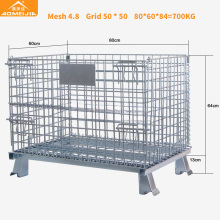Jaula de almacenamiento para apilar jaula de almacén de malla de alambre