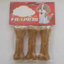 Dog Food 4.5 "Natural Rawhide Pressed Bone Dog Chew