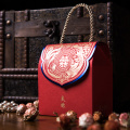 Portable Chinese Style Red Wedding Candy Packing Box