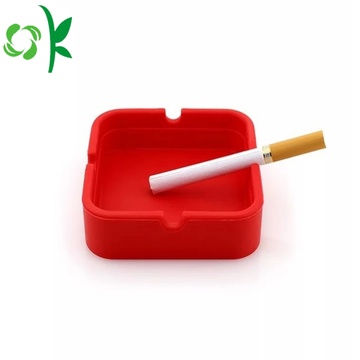 Silicone Eco-friendly Custom Square Cigar Ashtray