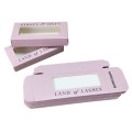 Custom design eyelashes paper box with window