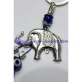 Shambhala alloy elephant amulet evil eye keychain