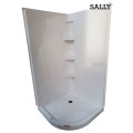Receveur de douche quadrant à base d&#39;acrylique blanc SALLY ABS