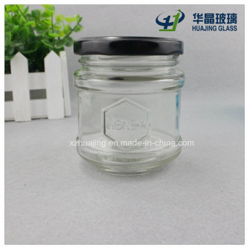 150ml 3oz Cylinder Custom Made Engraved Glass Honey Jars