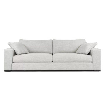 Sofa de tissu gris contemporain de brume de Sitka contemporain