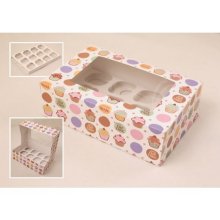 Caja de pastel personalizado con caja de embalaje de papel de caja de ventana