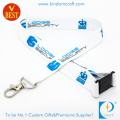 High Quality Heat Transfer Printed ID Card Holder Lanyard for Staff with Special accessory