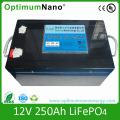 Ciclo profundo LiFePO4 12V 250ah bateria para camper van