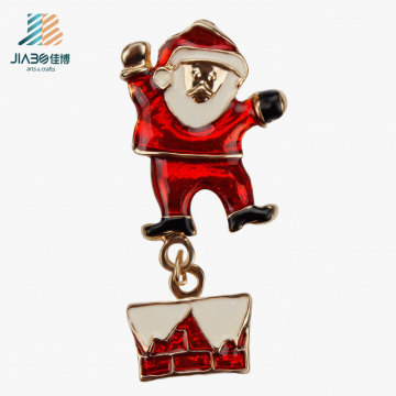 Promotion Gift Santa Claus Alloy Casting Metal Keychain for Christmas