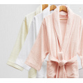 Embroidered Terry Bathrobe with Piping
