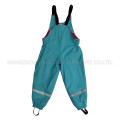 Blue Solid PU Rain Pants