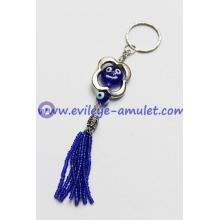 Evil eye smiling face protection key chain wholesale