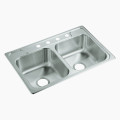 304 Stainless Steel Square Double Sink