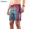 Seaskin -Männer Custom Logo Schwimmstrandshorts