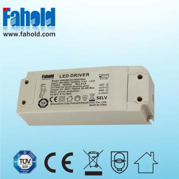 45W 0-10V Dimmable levou driver para Downlights