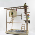 Solid Wood Bird House With Activity Room