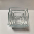 Fancy Square Glass Candle Halter, Glaskerzenglas