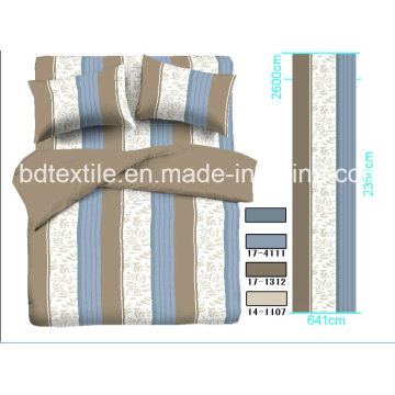 Tops 100% poliéster impresso design listras para conjuntos de cama