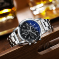 Quartz Chronograph Nevanless Steel Watches для мужчин