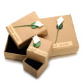 Kraft Paper Custom Jewelry Gift Ring Package Box